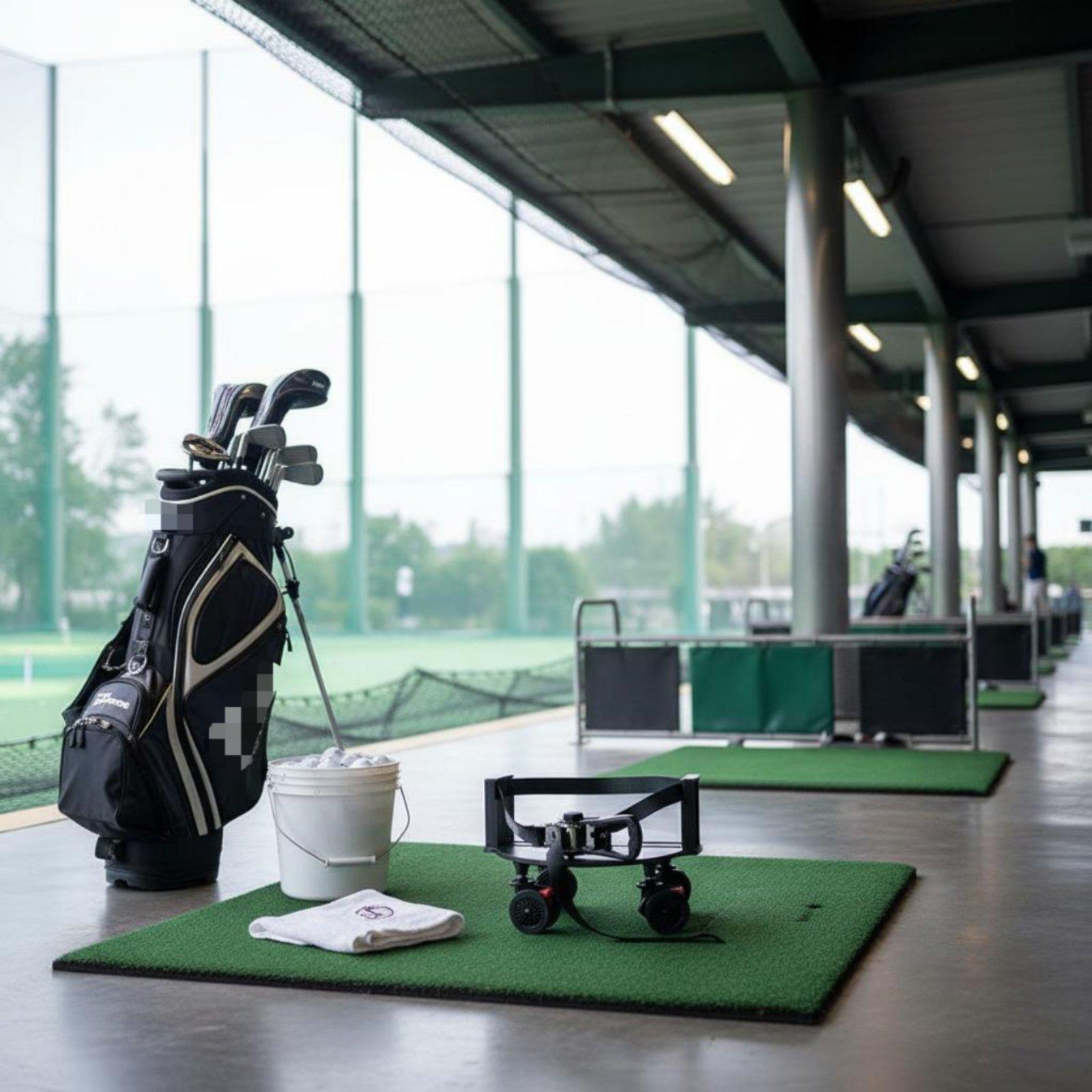 Golf Equipment Bag - Stand Peralatan Golf Portabel dengan Roda
